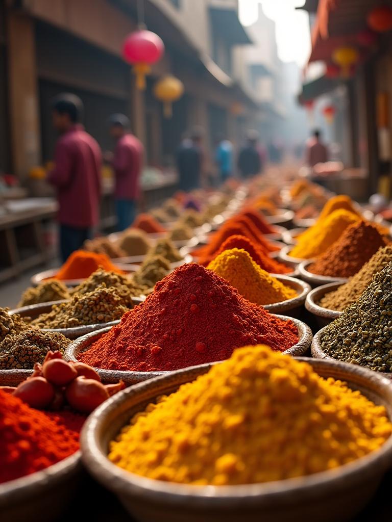 Indian Spice Market and Cooking